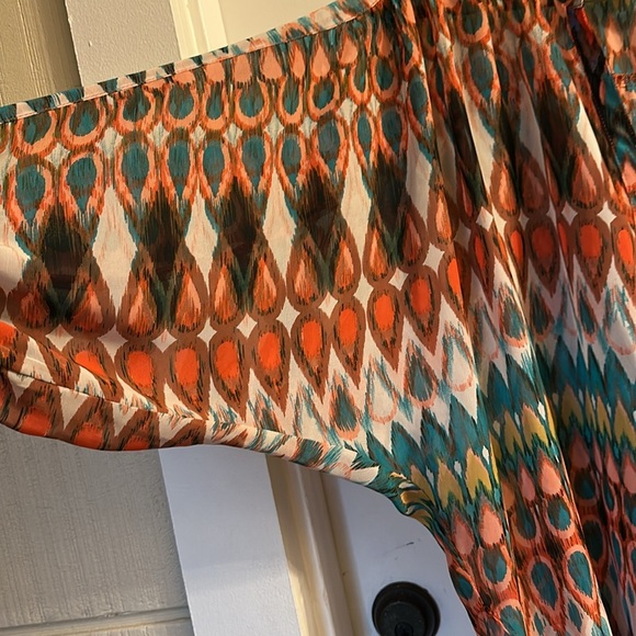 ivy jane Hi-Low Tunic geometric semi sheer XL - Picture 2 of 6